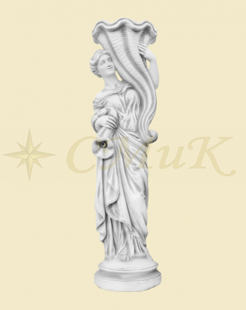 Скульптура бетонная для фонтана девушка с рогом изобилия(антик)